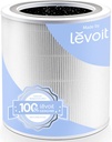 LEVOIT Core 400S-P Replacement Filter, Genuine Core 400S-RF Air Purifier Filters, Supports HEPA Sleep Mode, High-Efficiency Activated Carbon for Removal of Smoke, Odor, Allergens, Pollen, 1 Pack