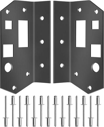 [BRSREZTRAB5QGDY3] Pair Car Door Handle Reinforcement Plate Kit Compatible with OBS Ford F-Series & Bronco 1980-1997, Replace F006