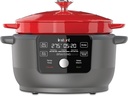 Instant Pot Electric Round Dutch Oven,6-Quart 1500W,From the Makers of Instant Pot,5-in-1: Braise,Slow Cook,Sear/Sauté,Food Warmer,Cooking Pan,Enameled Cast Iron,Included Recipe Book,Red