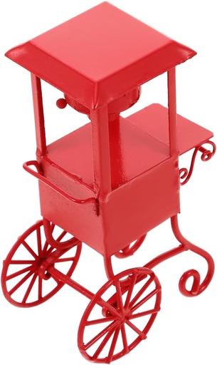 [BRSREYIKDEDROYDJ] Toyvian Mini Popcorn Maker Cart User-Friendly Popcorn Machine for Outdoor Movie Versatile Snack Cart for Parties and Events