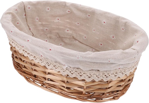[BRSRAGIHBF6RYETG] Rattan Woven Bread Basket for Kitchen Modern Fruit Basket Lid Storage Organizer