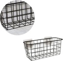 Japanese Style Storage Basket Wall Organizer Metal Hanging Basket for Kitchen Bathroom Bedroom 1pc
