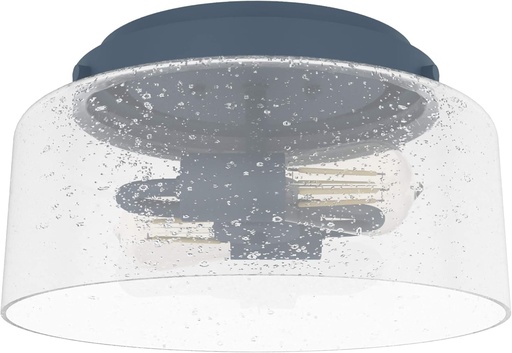 [BRSWYBQOOUJRAE3A] Hunter Fan Company 19163 Hartland Flush Mount Light, Indigo Blue