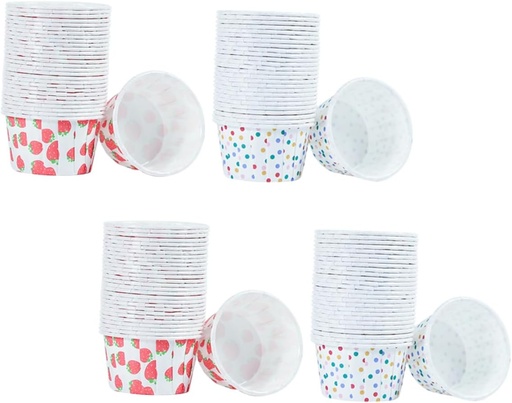 [BRSREFT4A54G2HIU] PRETYZOOM 200Pcs Muffin Cups Paper Baking Cups for Desserts Ice Cream and Snacks for Parties and Events Disposable Design for Easy Cleanup