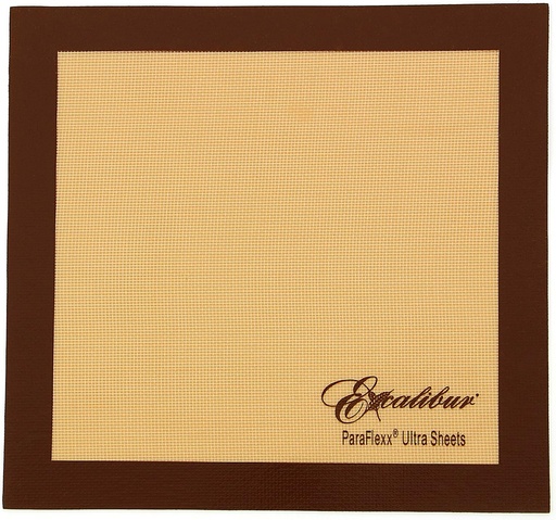 [BRSRMAIPDEHBU2A6] Excalibur ParaFlexx Ultra Silicone Reusable Non-Stick Drying Sheets for Food Dehydrators 11-Inch, Set of 4, Brown