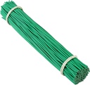 Tangyinrd 200 Pcs 6 inch Garden Twist Tie, Round Plastic Twist Ties for Plants, Vines and Wrapping Cords or Christmas Tree Gardening Plants Growth and Care, Office Home Cable Organization (Green)