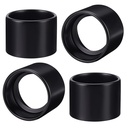 OLYCRAFT 4pcs 2.2x1.6 Inch Light Socket Shade Ring Black Lamp Shade Collar Ring 1.8 Inch ID Medium-Base Metal Socket Shade Ring for Lock E26 E27 Ceramic/Porcelain Socket Accessory Home Lamps Supplies