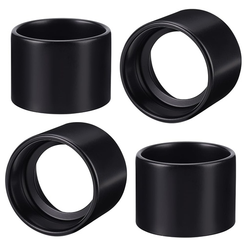 [BRSRAHDYOENGCE3U] OLYCRAFT 4pcs 2.2x1.6 Inch Light Socket Shade Ring Black Lamp Shade Collar Ring 1.8 Inch ID Medium-Base Metal Socket Shade Ring for Lock E26 E27 Ceramic/Porcelain Socket Accessory Home Lamps Supplies