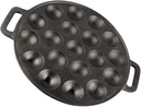 Cabilock Non-stick Cast Iron Escargot Dish Oyster Plate Dish for Bbq Easy Clean