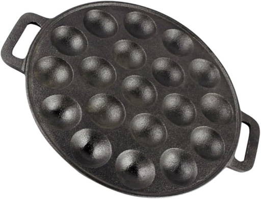 [BRSRAGITCAMGYELA] Cabilock Non-stick Cast Iron Escargot Dish Oyster Plate Dish for Bbq Easy Clean