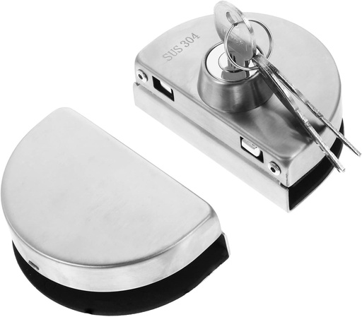 [BRSRABQKOAIRY3TK] DOITOOL Double Swing Glass Door Lock Push-Pull Design Easy Installation Suitable for Thickness Includes Keys Secure and Stylish for Home Safety