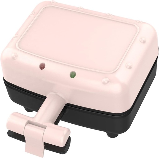 [BRSROFI7BMFRO237] Sandwich Maker Waffle Maker Household Kids Friendly Baking Tool Nonstick with Indicator Light Deep Cooking Plates Small Electric Grill, pink