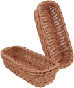 2pcs Organizer Bins Woven Storage Basket for Knife Fork Chopsticks Rustic Bread Holder Kitchen Storage Containers Pantry Organization