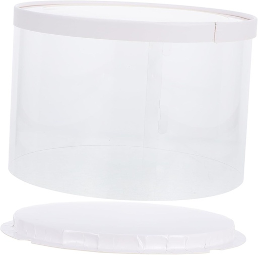 [BRSREFL6CQPA4DT5] 4Pcs Clear Cake Boxes with Lids Cake Carrier for Transport Storage Display for Weddings Birthdays Events Transparent Bakery Packaging