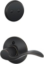 Schlage F94-ACC-LH Accent Lever Left Handed Dummy Interior Pack from The F-Serie, Aged Bronze